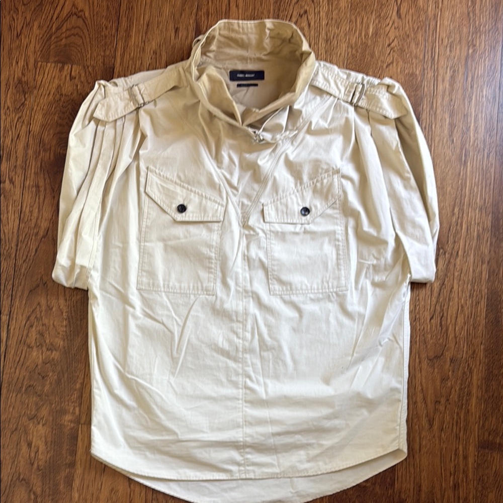 Isabel Marant Beige Button-Up Shirt